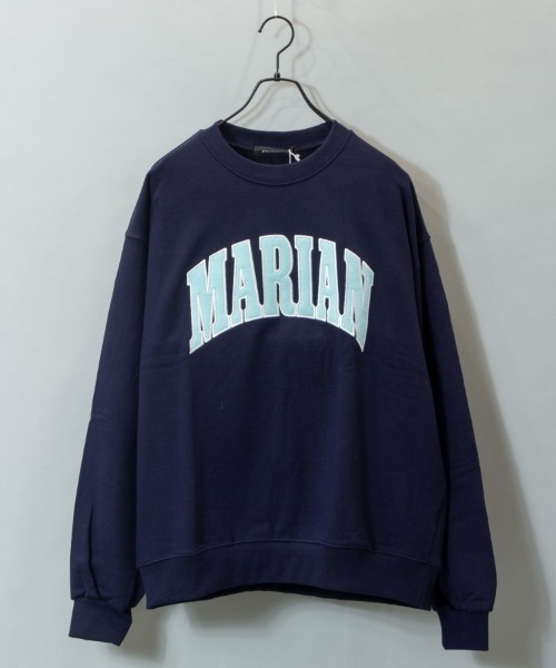JACKROSE(ジャックローズ)の「JE-MARIANロゴカレッジクルースウェット(スウェット・メンズ・ホワイト/ネイビー/グリーン・FREE)」の3枚目の写真