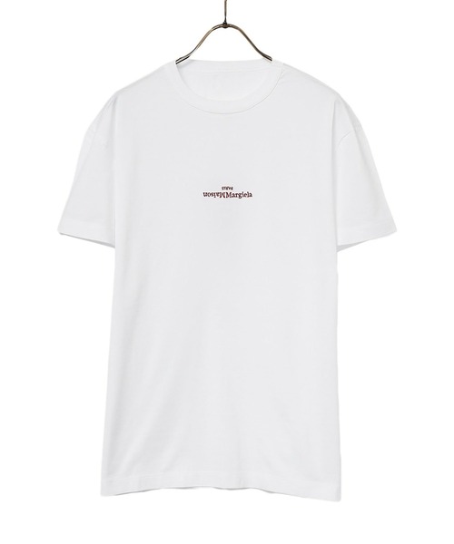 Maison Margiela（メゾンマルジェラ）の「Maison Margiela / メゾン マルジェラ：T-SHIRT：S30GC0701[RIP]（Tシャツ/カットソー・メンズ・ブラック/ホワイト×レッド/ホワイト・46/48/54）」の2枚目の写真