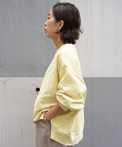 REMI RELIEF（レミレリーフ）の「REMI RELIEF(レミレリーフ) WOMEN'S 別注スウェット（スウェット・レディース・イエロー/グリーン・FREE）」の10枚目の写真
