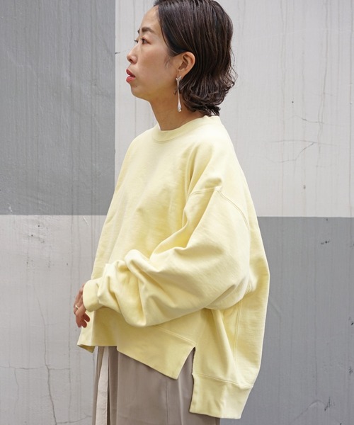 REMI RELIEF（レミレリーフ）の「REMI RELIEF(レミレリーフ) WOMEN'S 別注スウェット（スウェット・レディース・イエロー/グリーン・FREE）」の15枚目の写真