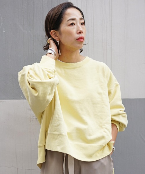 REMI RELIEF（レミレリーフ）の「REMI RELIEF(レミレリーフ) WOMEN'S 別注スウェット（スウェット・レディース・イエロー/グリーン・FREE）」の21枚目の写真