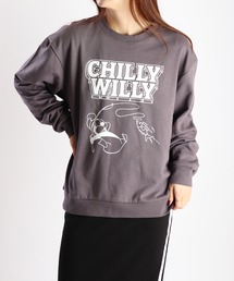 Chilly Willy　チリ―ウィリー ルーズサイズ 裏毛 長袖トレーナー