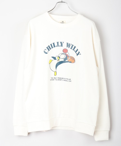 WESTSEA（ウエストシー）の「Chilly Willy　チリ―ウィリー ルーズサイズ 裏毛 長袖トレーナー（スウェット・レディース・ホワイト系その他/グリーン/オフホワイト/ベージュ/ブルー/ブラウン/スミクロ/ブラック系その他/グリーン系その他・XL/L/M）」の22枚目の写真