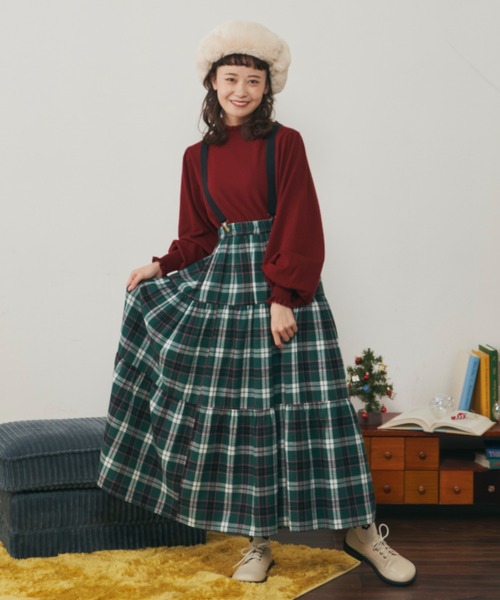 MERLOT（メルロー）の「シンプルサスペンダー（サスペンダー・レディース・ブラック/グリーン/ナチュラル・FREE）」の4枚目の写真