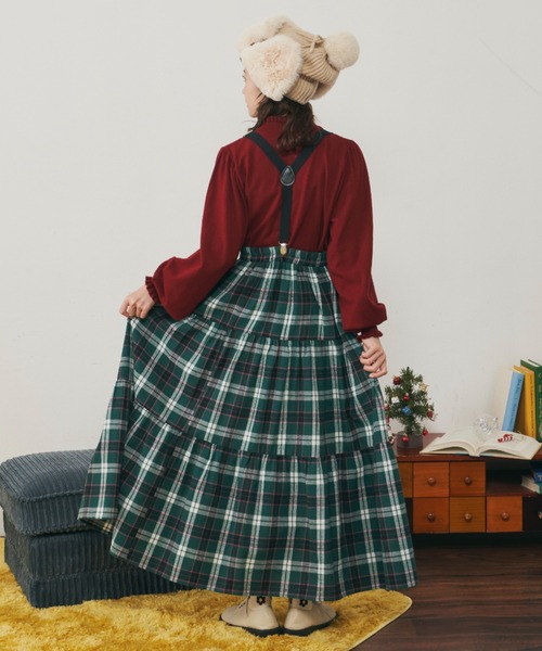 MERLOT（メルロー）の「シンプルサスペンダー（サスペンダー・レディース・ブラック/グリーン/ナチュラル・FREE）」の6枚目の写真