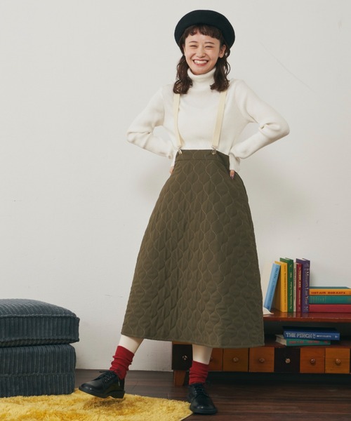 MERLOT（メルロー）の「シンプルサスペンダー（サスペンダー・レディース・ブラック/グリーン/ナチュラル・FREE）」の5枚目の写真