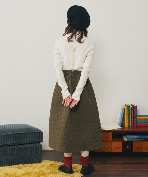 MERLOT（メルロー）の「シンプルサスペンダー（サスペンダー・レディース・ブラック/グリーン/ナチュラル・FREE）」の7枚目の写真