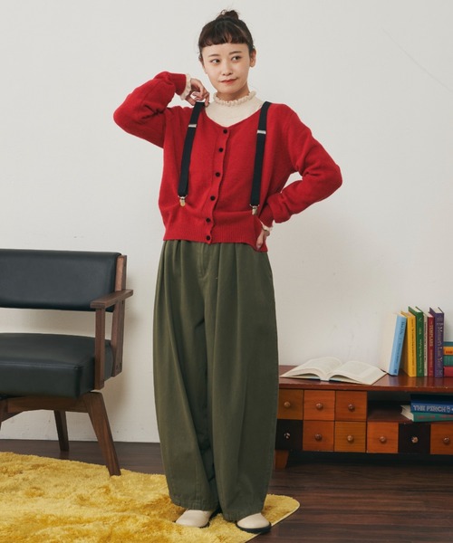 MERLOT（メルロー）の「シンプルサスペンダー（サスペンダー・レディース・ブラック/グリーン/ナチュラル・FREE）」の10枚目の写真