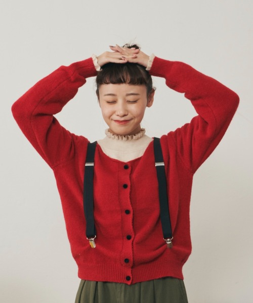 MERLOT（メルロー）の「シンプルサスペンダー（サスペンダー・レディース・ブラック/グリーン/ナチュラル・FREE）」の12枚目の写真