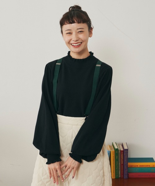 MERLOT（メルロー）の「シンプルサスペンダー（サスペンダー・レディース・ブラック/グリーン/ナチュラル・FREE）」の13枚目の写真