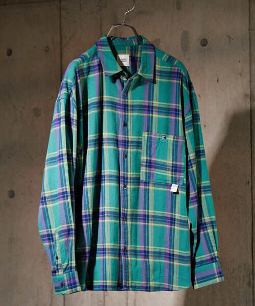 NOLLEY'S goodman(ノーリーズグッドマン)の「【WORK ABOUT/ワークアバウト】BULL TERRIER SHIRT(シャツ/ブラウス・メンズ・オレンジ系その他/グリーン系その他/ホワイト系その他/ブラック系その他・MEDIUM/LARGE)」の3枚目の写真