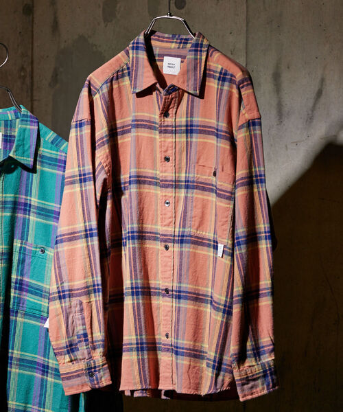 NOLLEY'S goodman(ノーリーズグッドマン)の「【WORK ABOUT/ワークアバウト】BULL TERRIER SHIRT(シャツ/ブラウス・メンズ・オレンジ系その他/グリーン系その他/ホワイト系その他/ブラック系その他・MEDIUM/LARGE)」の4枚目の写真