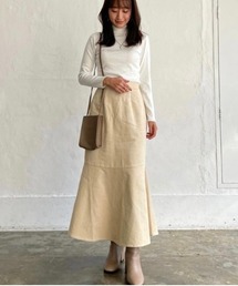 コーデュロイマーメイドスカート