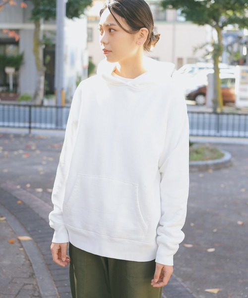 BARNS OUTFITTERS(バーンズアウトフィッターズ)の「バーンズ アウトフィッターズ BR-8442 TSURI-AMI(吊り編み)ワイド プルオーバー スウェットパーカー(パーカー・メンズ・ブラック/グレー/ターコイズブルー/ホワイト・L/M)」の1枚目の写真