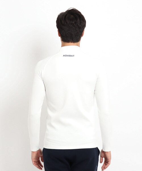 adabat(アダバット)の「◆【一枚でキマる】モックネック長袖シャツ NEWスタンダードシリーズ(Tシャツ/カットソー・メンズ・ブラック/ホワイト系4/ホワイト系9・46/48/50)」の6枚目の写真