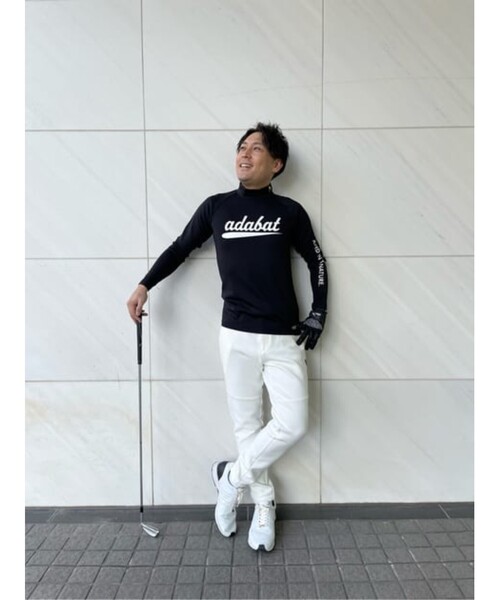 adabat(アダバット)の「◆【一枚でキマる】モックネック長袖シャツ NEWスタンダードシリーズ(Tシャツ/カットソー・メンズ・ブラック/ホワイト系4/ホワイト系9・46/48/50)」の20枚目の写真