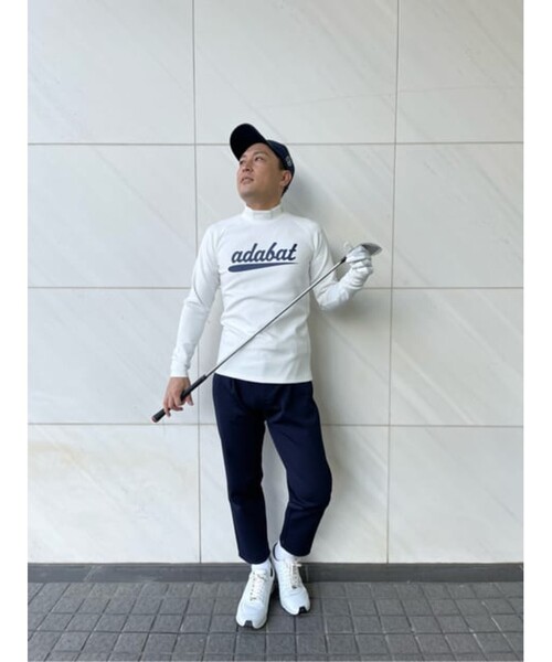 adabat(アダバット)の「◆【一枚でキマる】モックネック長袖シャツ NEWスタンダードシリーズ(Tシャツ/カットソー・メンズ・ブラック/ホワイト系4/ホワイト系9・46/48/50)」の21枚目の写真