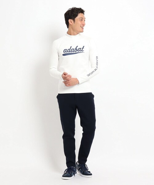 adabat(アダバット)の「◆【一枚でキマる】モックネック長袖シャツ NEWスタンダードシリーズ(Tシャツ/カットソー・メンズ・ブラック/ホワイト系4/ホワイト系9・46/48/50)」の22枚目の写真