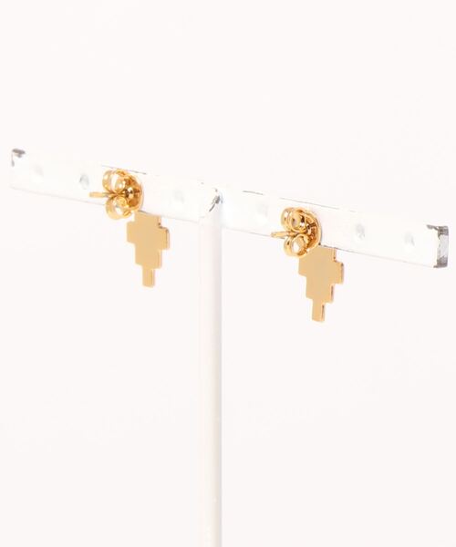 MARCELO BURLON（マルセロ・バーロン）の「【MARCELO BURLON】CROSS EARRINGS（ピアス（両耳用）・メンズ・ゴールド/シルバー/ブラック・ONESIZE）」の4枚目の写真