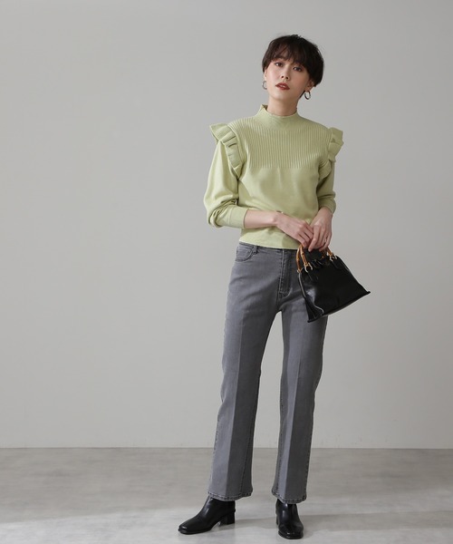 N.（N. Natural Beauty Basic）（エヌエヌナチュラルビューティーベーシック）の「◆バンブーミニショルダーバッグ（ショルダーバッグ・レディース・ブラック/ホワイト/オレンジ・ﾌﾘ-）」の7枚目の写真