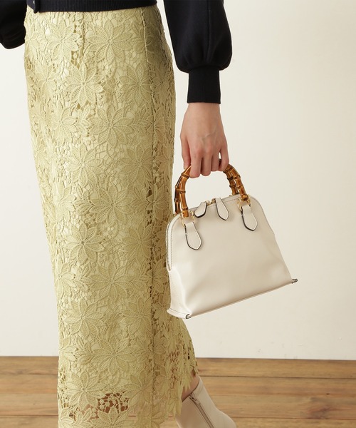 N.（N. Natural Beauty Basic）（エヌエヌナチュラルビューティーベーシック）の「◆バンブーミニショルダーバッグ（ショルダーバッグ・レディース・ブラック/ホワイト/オレンジ・ﾌﾘ-）」の10枚目の写真