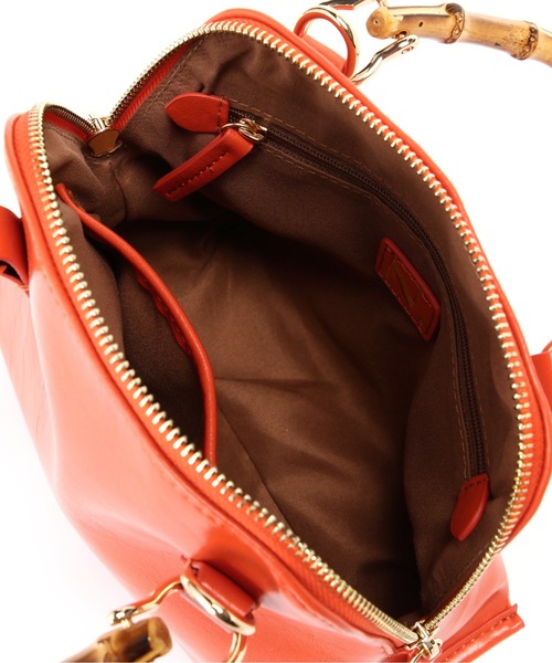 N.（N. Natural Beauty Basic）（エヌエヌナチュラルビューティーベーシック）の「◆バンブーミニショルダーバッグ（ショルダーバッグ・レディース・ブラック/ホワイト/オレンジ・ﾌﾘ-）」の21枚目の写真