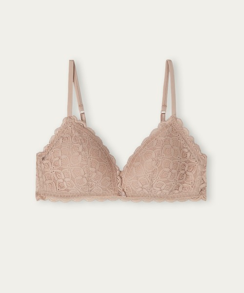Intimissimi（インティミッシミ）の「Tiziana レース トライアングルブラ 【ノンワイヤー ナチュラル 盛らない 】（ブラジャー・レディース・ホワイト/ベージュ/キナリ/ブラック/ブルー/レッド・70B/75B/80B/70C/75C/85B/80C/B85）」の21枚目の写真