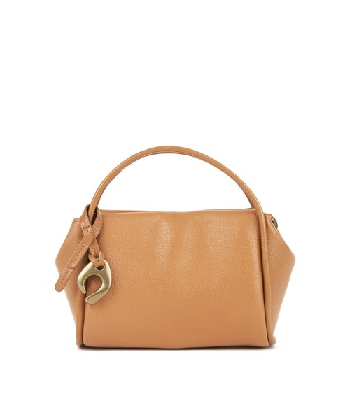 美品✨トフアンドロードストーン　ビジネス　ショルダー　2way ベージュ　カデナ ブラスボタン 2WAY ショルダー（L）（ショルダーバッグ