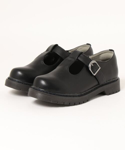 la farfa SHOES（ラ・ファーファ シューズ）の「la farfa SHOES（ラ・ファーファ シューズ） 厚底Tストラップシューズ（その他シューズ・レディース・ブラック/ダークブラウン・LL/M/L/XL）」の2枚目の写真