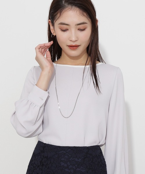 洗える エステルダブルクロスブラウス シャツ ブラウス Natural Beauty Basic ナチュラルビューティーベーシック のファッション通販 Zozotown