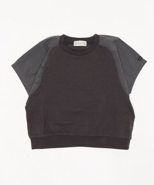 quoti use fith(クゥオティ ユース フィス)の「ベーシック天竺 切り替えデザイン 半袖Tシャツ(Tシャツ/カットソー・キッズ・ホワイト/ブラック/グレー/ブルー・90/100/110/120/80/130)」の12枚目の写真