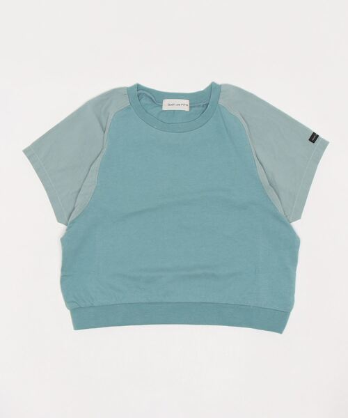 quoti use fith(クゥオティ ユース フィス)の「ベーシック天竺 切り替えデザイン 半袖Tシャツ(Tシャツ/カットソー・キッズ・ホワイト/ブラック/グレー/ブルー・90/100/110/120/80/130)」の14枚目の写真