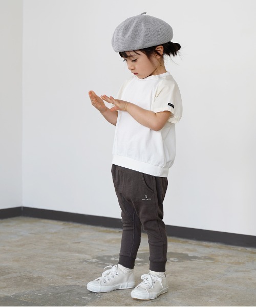 quoti use fith(クゥオティ ユース フィス)の「ベーシック天竺 切り替えデザイン 半袖Tシャツ(Tシャツ/カットソー・キッズ・ホワイト/ブラック/グレー/ブルー・90/100/110/120/80/130)」の15枚目の写真