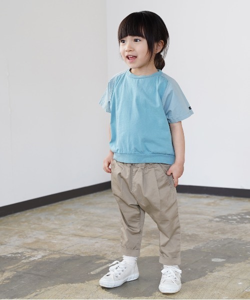 quoti use fith(クゥオティ ユース フィス)の「ベーシック天竺 切り替えデザイン 半袖Tシャツ(Tシャツ/カットソー・キッズ・ホワイト/ブラック/グレー/ブルー・90/100/110/120/80/130)」の18枚目の写真