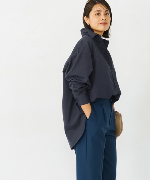 coca（coca）（コカ）の「＼新色登場／ビッグ無地シャツ（シャツ/ブラウス・レディース・ホワイト/ブルー/ネイビー・ONE SIZE/M/S/L）」の13枚目の写真