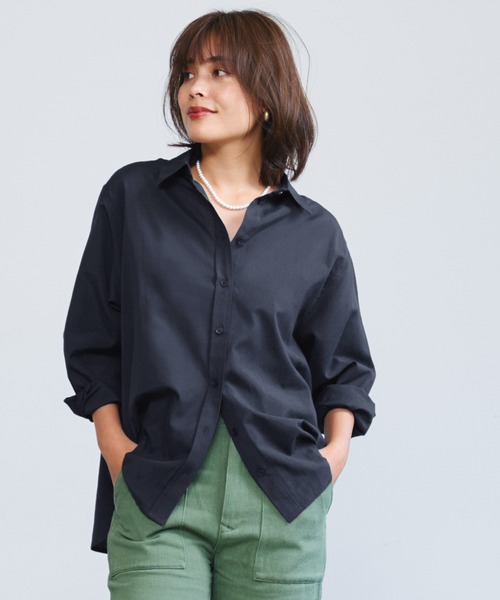 coca（coca）（コカ）の「＼新色登場／ビッグ無地シャツ（シャツ/ブラウス・レディース・ホワイト/ブルー/ネイビー・ONE SIZE/M/S/L）」の15枚目の写真