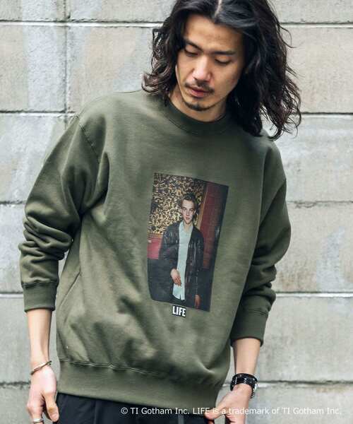 URBAN RESEARCH Sonny Label（アーバンリサーチサニーレーベル）の「Life裏毛スウェットプルオーバー（スウェット・メンズ・ホワイト/グレー/オリーブ・MEDIUM/LARGE）」の6枚目の写真