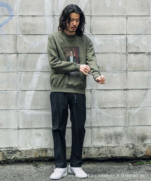 URBAN RESEARCH Sonny Label（アーバンリサーチサニーレーベル）の「Life裏毛スウェットプルオーバー（スウェット・メンズ・ホワイト/グレー/オリーブ・MEDIUM/LARGE）」の7枚目の写真