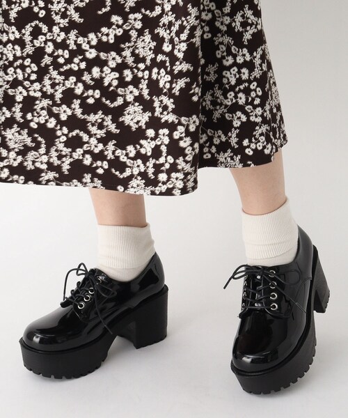 cs T&P（シーエスティーアンドピー）の「厚底オックスフォードパンプス（パンプス・レディース・ブラック/ブラック系8/ブラック系1・M/L/LL）」の10枚目の写真