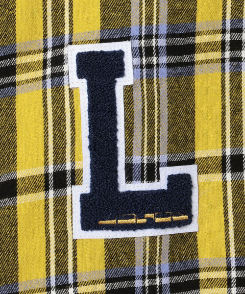 LUSOR（ルーソル）の「LUSOR（ルーソル）ワッペンチェックシャツ（シャツ/ブラウス・メンズ・イエロー/ブルー・FREE）」の8枚目の写真