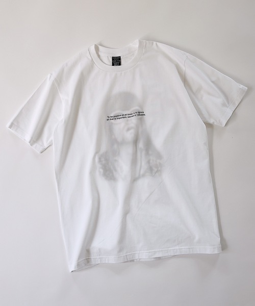 SMOKE T-SHIRT / スモークプリント ヒューマンアート