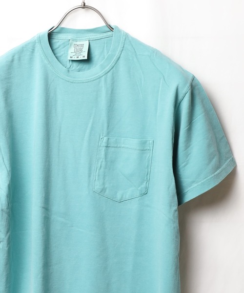comfort colors(コンフォートカラーズ)の「【COMFORT COLORS】6.1oz ガーメントダイポケットTシャツ(Tシャツ/カットソー・レディース・スミクロ/ブルー系/ホワイト/マスタード・LARGE/X-LARGE/MEDIUM)」の3枚目の写真