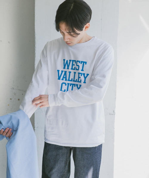 Russell Athletic（ラッセルアスレティック）の「『別注』RUSSELL ATHLETIC×DOORS　ロゴプリントロングスリーブTシャツ（Tシャツ/カットソー・メンズ・ホワイト/グレー/ブラック・MEDIUM/LARGE/X-LARGE）」の20枚目の写真