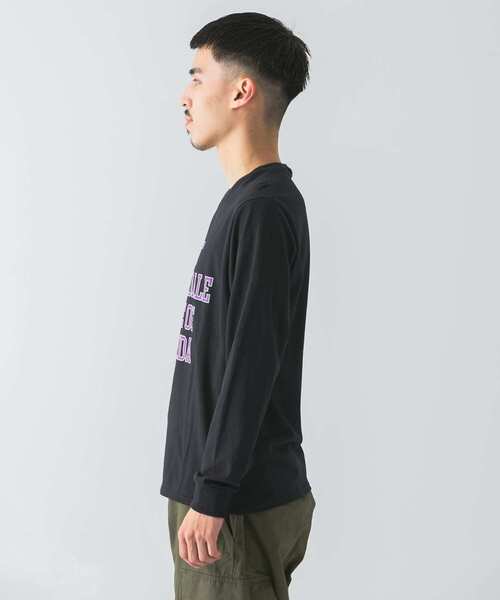 Russell Athletic（ラッセルアスレティック）の「『別注』RUSSELL ATHLETIC×DOORS　ロゴプリントロングスリーブTシャツ（Tシャツ/カットソー・メンズ・ホワイト/グレー/ブラック・MEDIUM/LARGE/X-LARGE）」の7枚目の写真