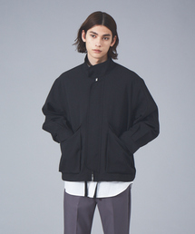 MYSELF ABAHOUSE | 【MYSELF ABAHOUSE】ポリツイル オーバーサイズ スタンドカラー ショートブルゾン(ブルゾン)