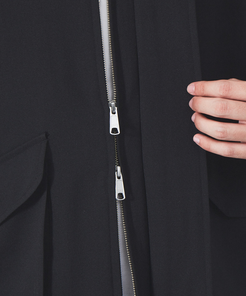 MYSELF ABAHOUSE(マイセルフアバハウス)の「【MYSELF ABAHOUSE】ポリツイル オーバーサイズ スタンドカラー ショートブルゾン(ブルゾン・メンズ・ブラック/ベージュ/サックスブルー/ピンクベージュ・46/48)」の15枚目の写真