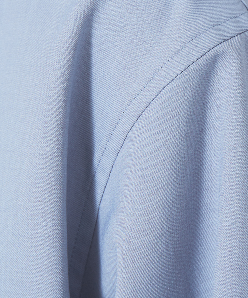 MYSELF ABAHOUSE(マイセルフアバハウス)の「【MYSELF ABAHOUSE】ポリツイル オーバーサイズ スタンドカラー ショートブルゾン(ブルゾン・メンズ・ブラック/ベージュ/サックスブルー/ピンクベージュ・46/48)」の12枚目の写真