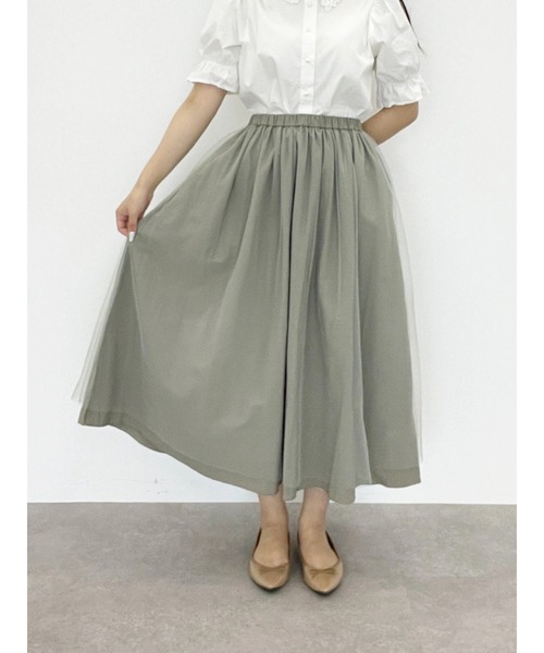 Areeam（アリーム）の「気分屋さんなリバーシブルスカート（スカート・レディース・ブラウン/ライトカーキ・FREE）」の14枚目の写真