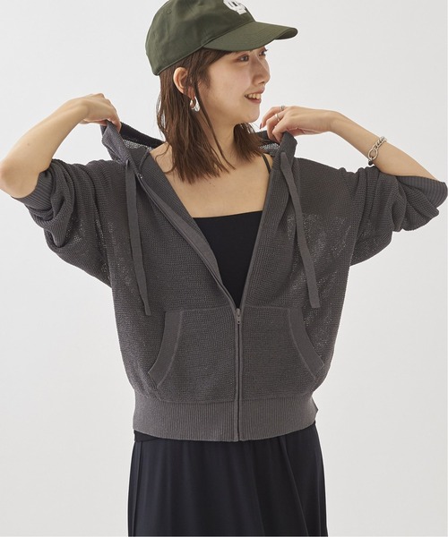 plage（プラージュ）の「Li/Ny WAFFLE フーディ◆（パーカー・レディース・グレー/ベージュ・FREE）」の15枚目の写真