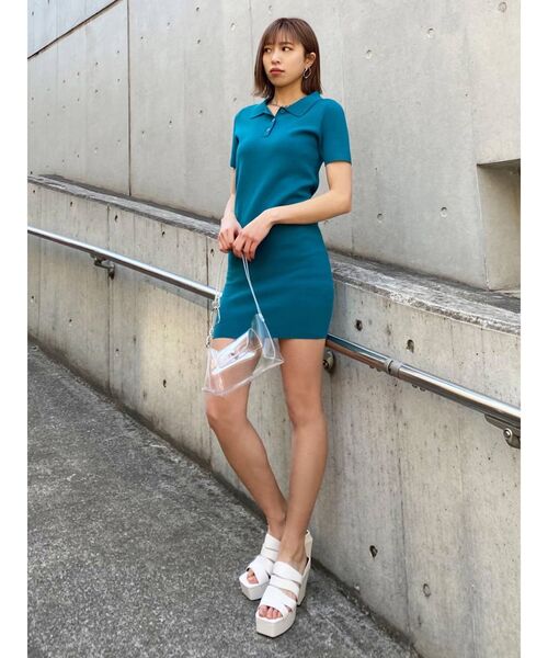 EMODA（エモダ）の「モノグラムポロワンピース（ワンピース・レディース・その他/その他1/ブルー/ブラック/ピンク・FREE）」の17枚目の写真